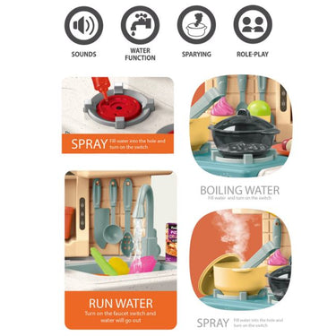 77Pcs Pretend Play Talented Chef Kitchen Set